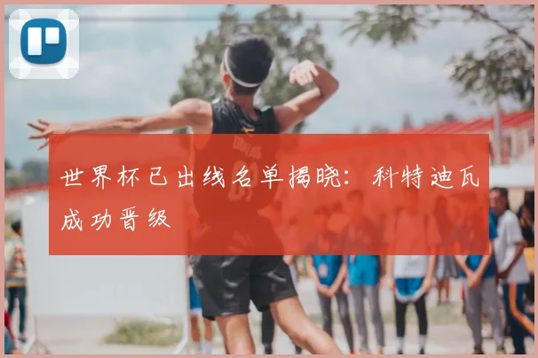 世界杯已出线名单揭晓：科特迪瓦成功晋级